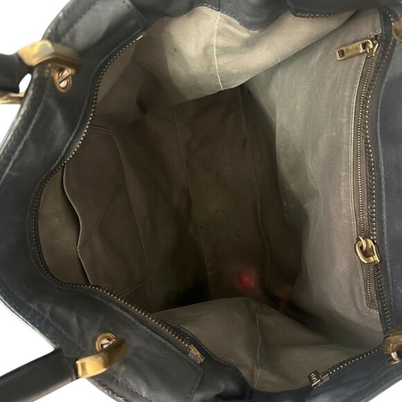 Marc Jacobs Blake Satchel | Slate Gray Leather | Vintage Classic - Picture 5 of 7